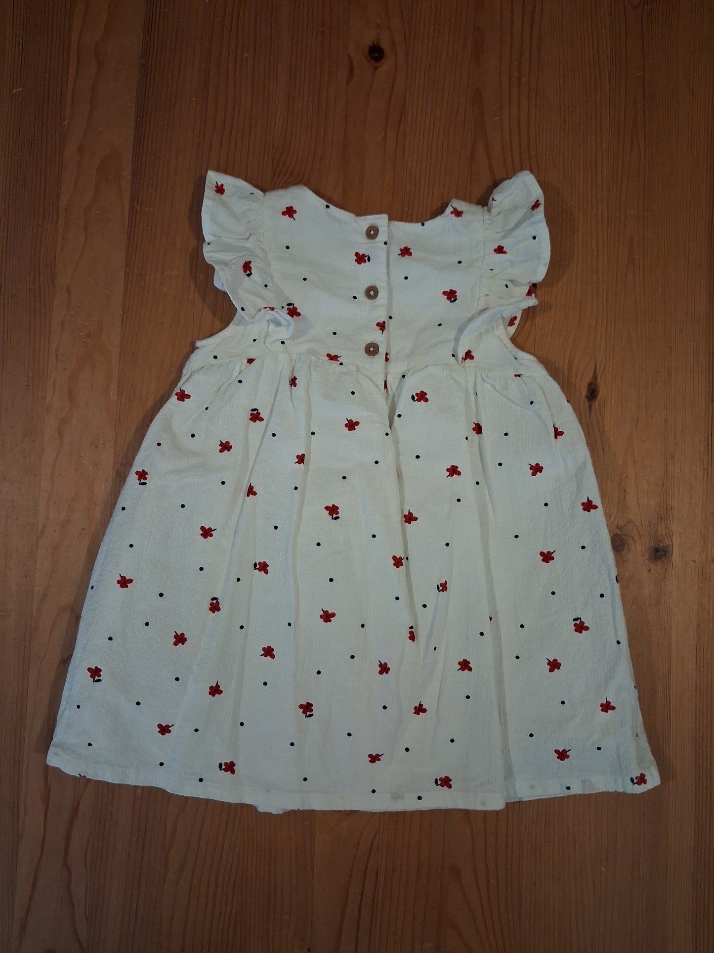 Lined Floral Dress - Girls 12-18 months - M&S