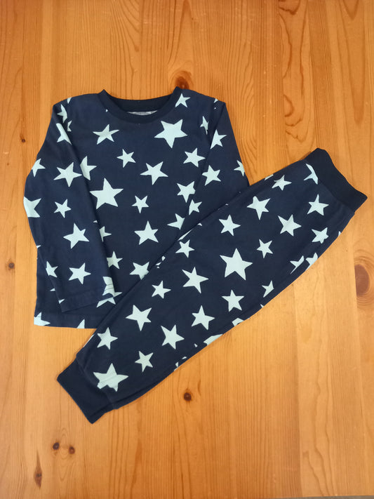 Navy Stars Soft Feel Pyjamas - Boys 5-6 years - F&F