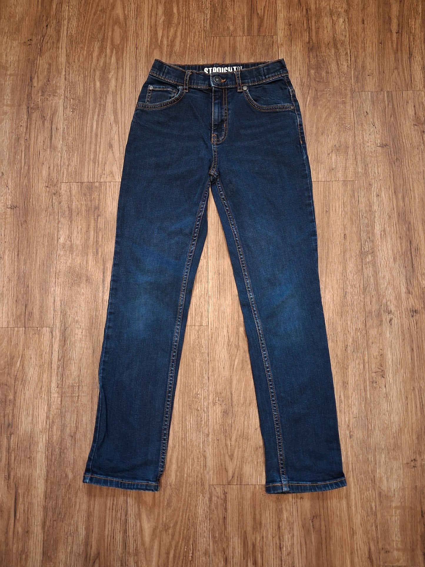 Straight Fit Jeans With Adjustable Waistband - Girls 10 years - TU