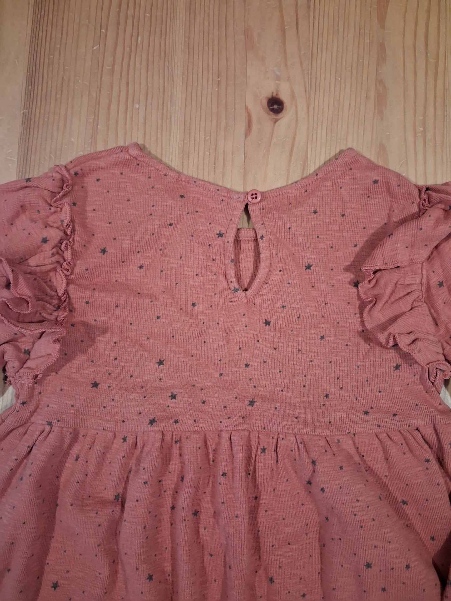 Rust Coloured Hearts Dress - Girls 5-6 years - Next