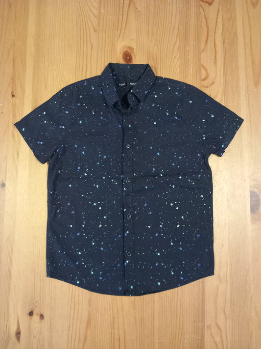 Paint Splashes Short Sleeve Shirt - Boys 8 years - Next