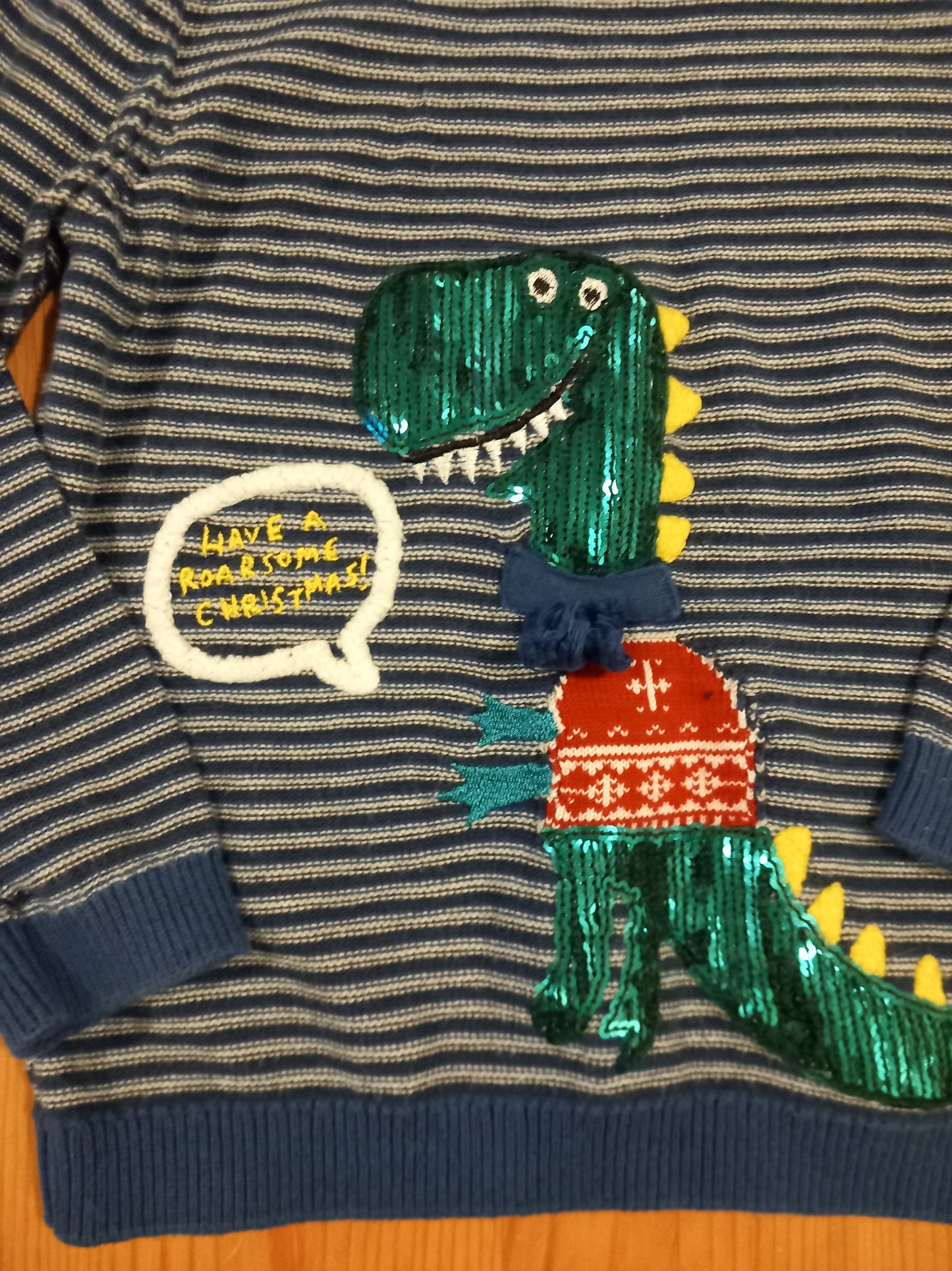 Dinosaur Christmas Jumper - Boys 5-6 years - Mothercare
