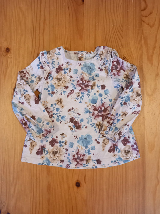 Floral Long Sleeve Top - Girls 9-12 months - TU
